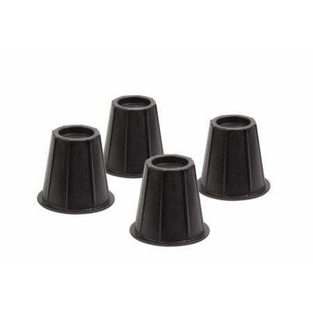 FIXTURESFIRST 6 in. Black Round Bed Risers FI12542